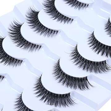 Wleec Beauty 3D Cat Eye False Lashes for Natural Glam