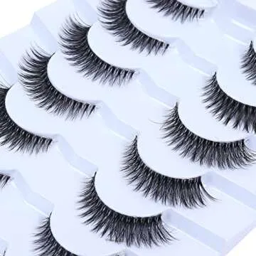 Wleec Beauty 3D Cat Eye False Lashes for Natural Glam