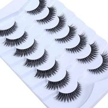 Wleec Beauty 3D Cat Eye False Lashes for Natural Glam