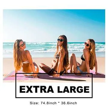 Antfuny 2 Packs Turkish Beach Towels Quick Dry Sand Free Oversized Bath Pool Swim Towel Extra Large Big XL Blanket Adult Travel Essentials Cruise Accessories Must Haves Clearance Vacation Stuff