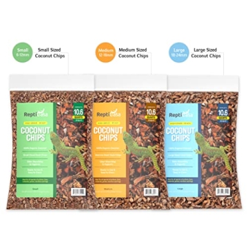 ReptiCasa Organic Coconut Chips for Reptiles - 10.6 Quarts