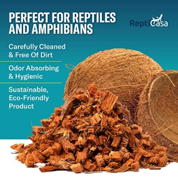 ReptiCasa Organic Coconut Chips for Reptiles - 10.6 Quarts