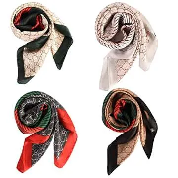 Stylish FYLuoke 4 Pcs Head Scarf Set for Women