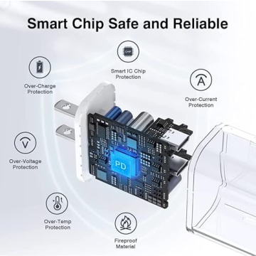 20W iPhone Fast Charger with 10FT Cable for Quick Charging