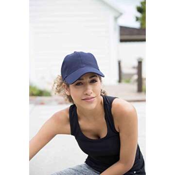 Grace Eleyae Satin-Lined Adjustable Baseball Cap for Women