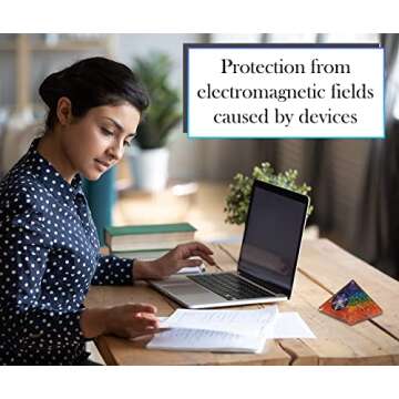 PYRAGONE 7 Chakra Orgone Pyramid Crystal - Natural Quartz Positive Energy Generator - Orgonite Pyramids Healing Stones - Meditation - Yoga - Spiritual Balance