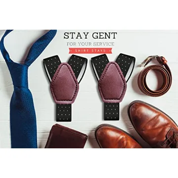 Stay Gent Y-Style Shirt Stays for Men - Adjustable & Non-Slip