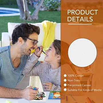 ESRICH Mini Stretched Canvas for All Ages - 20 Pack