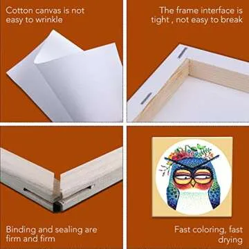 ESRICH Mini Stretched Canvas for All Ages - 20 Pack