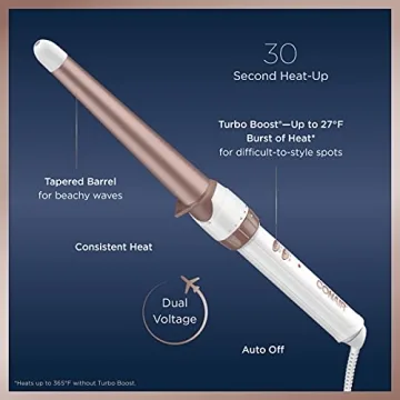 Conair Double Ceramic Curling Wand Beachy Waves Styler