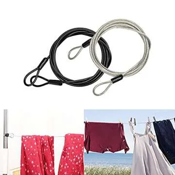 GOMRQING 3.3ft Security Cable Lock for Travel & Outdoors