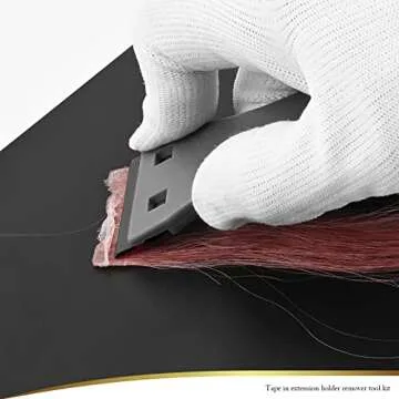 EHDIS Hair Extension Tape Tabs with Glue Remover Tool and Tweezers