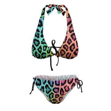 Homokoir Women's Leopard Print Bikini for Summer Fun