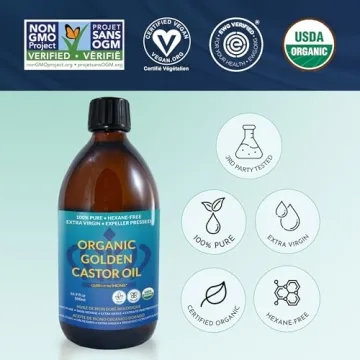 Pure Organic Castor Oil for Hair, Skin & Wellness