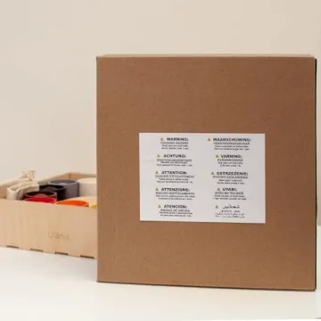 Ulanik Montessori Wooden Balls in Cups Toy for Kids