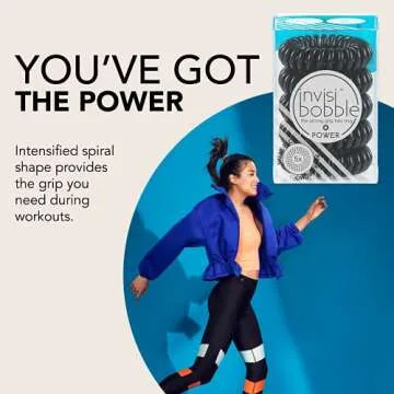 invisibobble Power Traceless Spiral Hair Ties - 5 Pack
