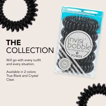 invisibobble Power Traceless Spiral Hair Ties - 5 Pack