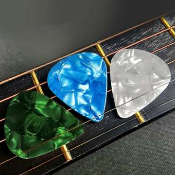 20 Pack Colorful Guitar Picks for Acoustic and Electric Guitars