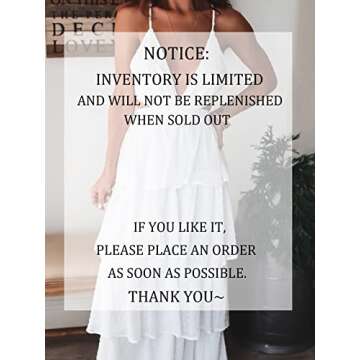 Glamaker Women's Summer V Neck Boho Maxi Dress – Elegant and Flowy!