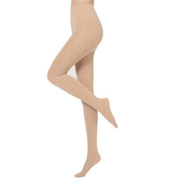 Romastory Winter Warm Women Elastic Leggings Pants Fleece Lined Thick Tights S/M Size (Footed-Khaki)
