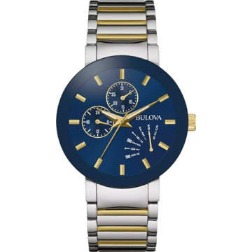 Bulova Men's Modern Two-Tone Stainless Steel 6-Hand Multi-Function Quartz Watch