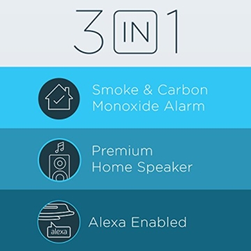 First Alert Onelink Safe & Sound Smart Smoke Detector and Speaker