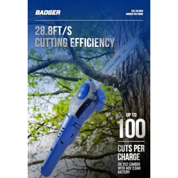 Wild Badger Power Pole Saw Cordless 40V for Easy Pruning