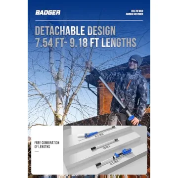 Wild Badger Power Pole Saw Cordless 40V for Easy Pruning