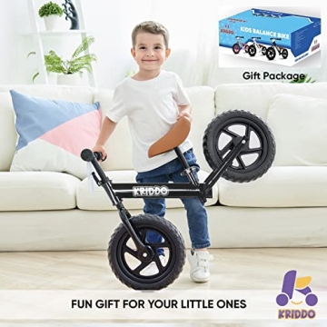KRIDDO Toddler Balance Bike for Ages 2-5, Customizable Design