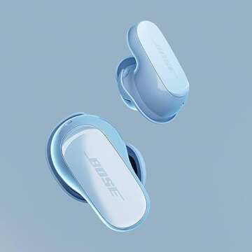 Bose QuietComfort Ultra Wireless Earbuds, Noise Cancelling Earbuds, Bluetooth Earbuds with Spatial Audio and World-Class Noise Cancellation, Moonstone Blue - Limited Edition Color