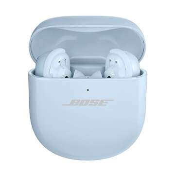 Bose QuietComfort Ultra Wireless Earbuds, Noise Cancelling Earbuds, Bluetooth Earbuds with Spatial Audio and World-Class Noise Cancellation, Moonstone Blue - Limited Edition Color