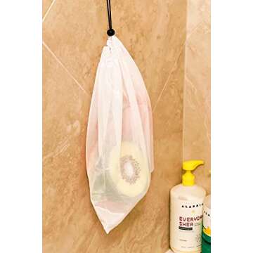 purifyou Bath Sponges for Kids – Set of 4 Extra Large Soft Bath Loofahs, Gentle Exfoliating Shower Scrubbies, Fun Animal-Shaped Body Wash Sponge for Toddlers, Boys & Girls, Baby Bath Toy Accessory