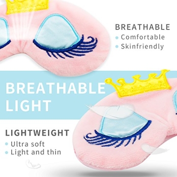 NIPOO Cute Girl Eye Masks for Sleep and Travel