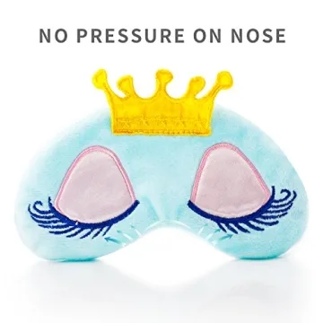 NIPOO Cute Girl Eye Masks for Sleep and Travel