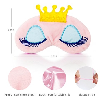 NIPOO Cute Girl Eye Masks for Sleep and Travel