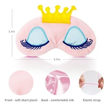 NIPOO Cute Girl Eye Masks for Sleep and Travel