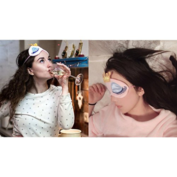 NIPOO Cute Girl Eye Masks for Sleep and Travel