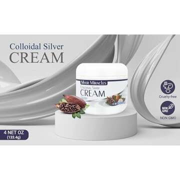 Silver Miracles Colloidal Silver Cream - Pure Skin Healing
