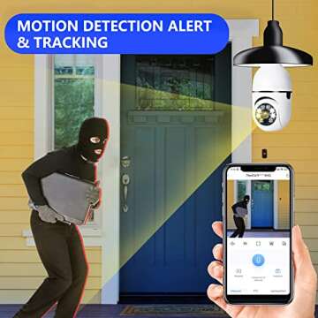 EDSACE 5G Light Bulb Security Camera 1080P HD Indoor