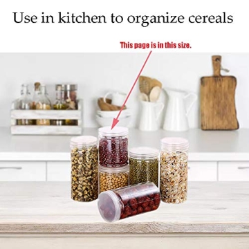 Durable 20 Pack Clear Plastic Slime Storage Containers