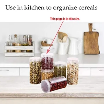 Durable 20 Pack Clear Plastic Slime Storage Containers