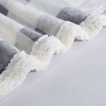 Eddie Bauer - Blanket, Super Soft Reversible Sherpa & Brushed Fleece Bedding, Throw Blankets for Couch, Ideal for Lounging (Chrome)