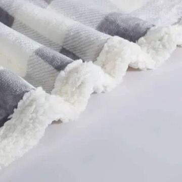 Eddie Bauer - Blanket, Super Soft Reversible Sherpa & Brushed Fleece Bedding, Throw Blankets for Couch, Ideal for Lounging (Chrome)