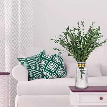 HIAGROW Real Eucalyptus Stems Greenery Decor 20PCS 16" Dried Willow Eucalyptus Plant Preserved Greenery Stems for Home Vase Filler Wedding Flowers Arrangement Spring Decorations