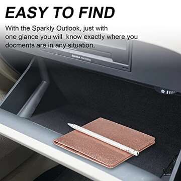 Cacturism Bling Car Document Holder for All Drivers