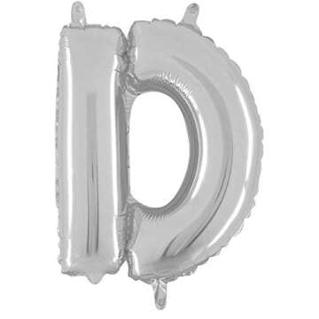 Bachelorette, Wedding, Bridal Shower Party Balloon Letter Decorations. 16" Rose Gold, Gold, Silver Bridal Celebration Decor (I DO, Silver)