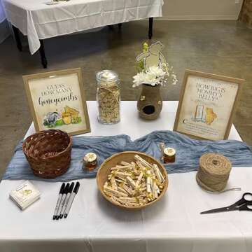 Unbala 40Guests Classic Pooh Party Game Cards Guess How Many Honeycombs Game for Baby Shower Newborn Party Decoration Winnie Birthday Games Supplies