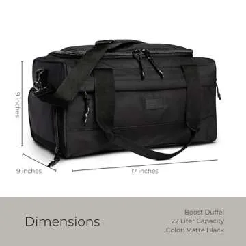 Vooray 22L Boost Duffel Bag – Small Travel & Sports Gym Bag for Women and Men with Shoe Pocket, Weekender for Overnight Football, Travel, Hospital Stays or Workout