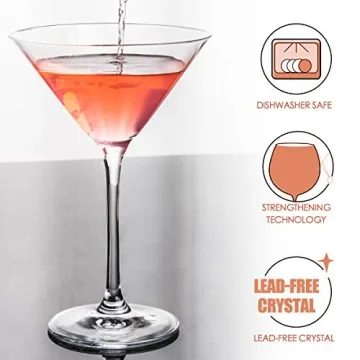 Elegant FAWLES Crystal Martini Glasses Gift Set