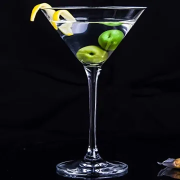 Elegant FAWLES Crystal Martini Glasses Gift Set